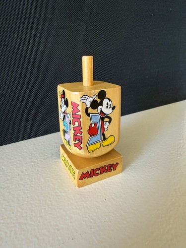 Disney Wooden Dreidel with Stand