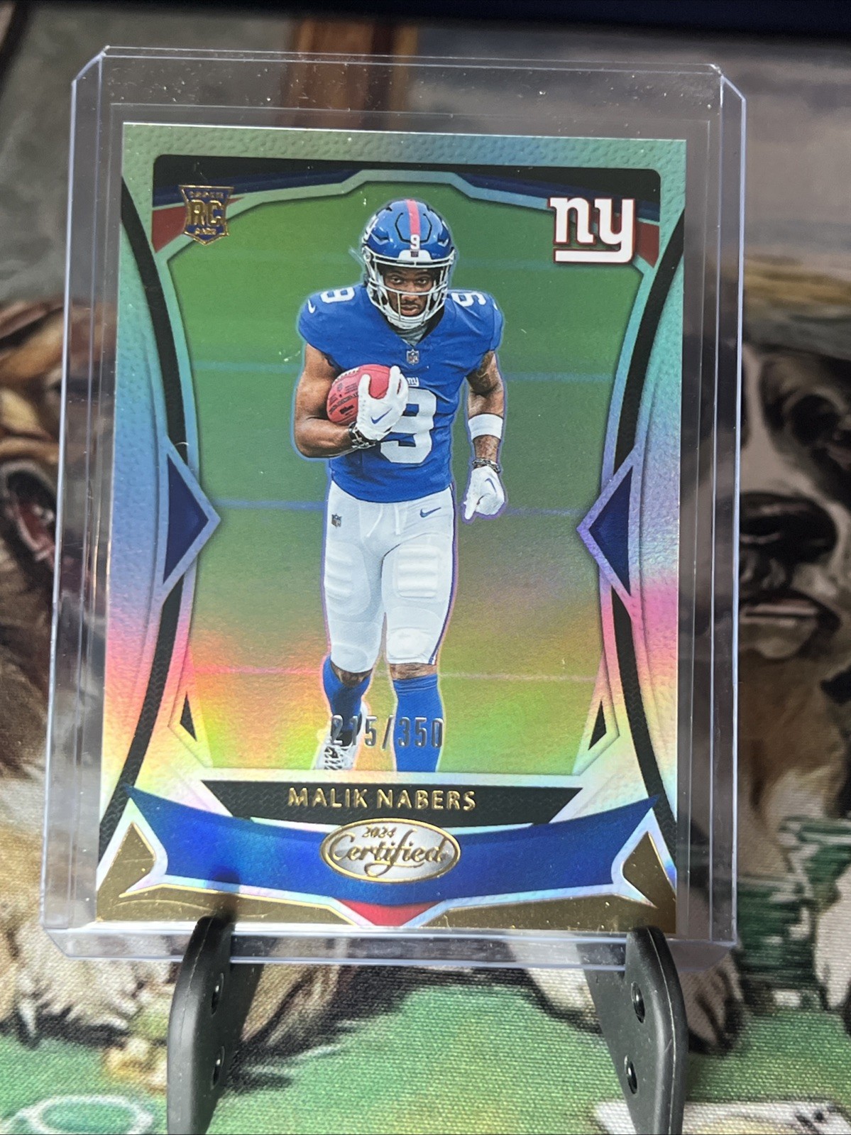 2024 Panini Certified - Rookies Malik Nabers #105 Mirror /350 (RC)