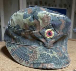German Army Flektarn Camo Field Cap WWll Style Bamberger Mützen Size 57/8