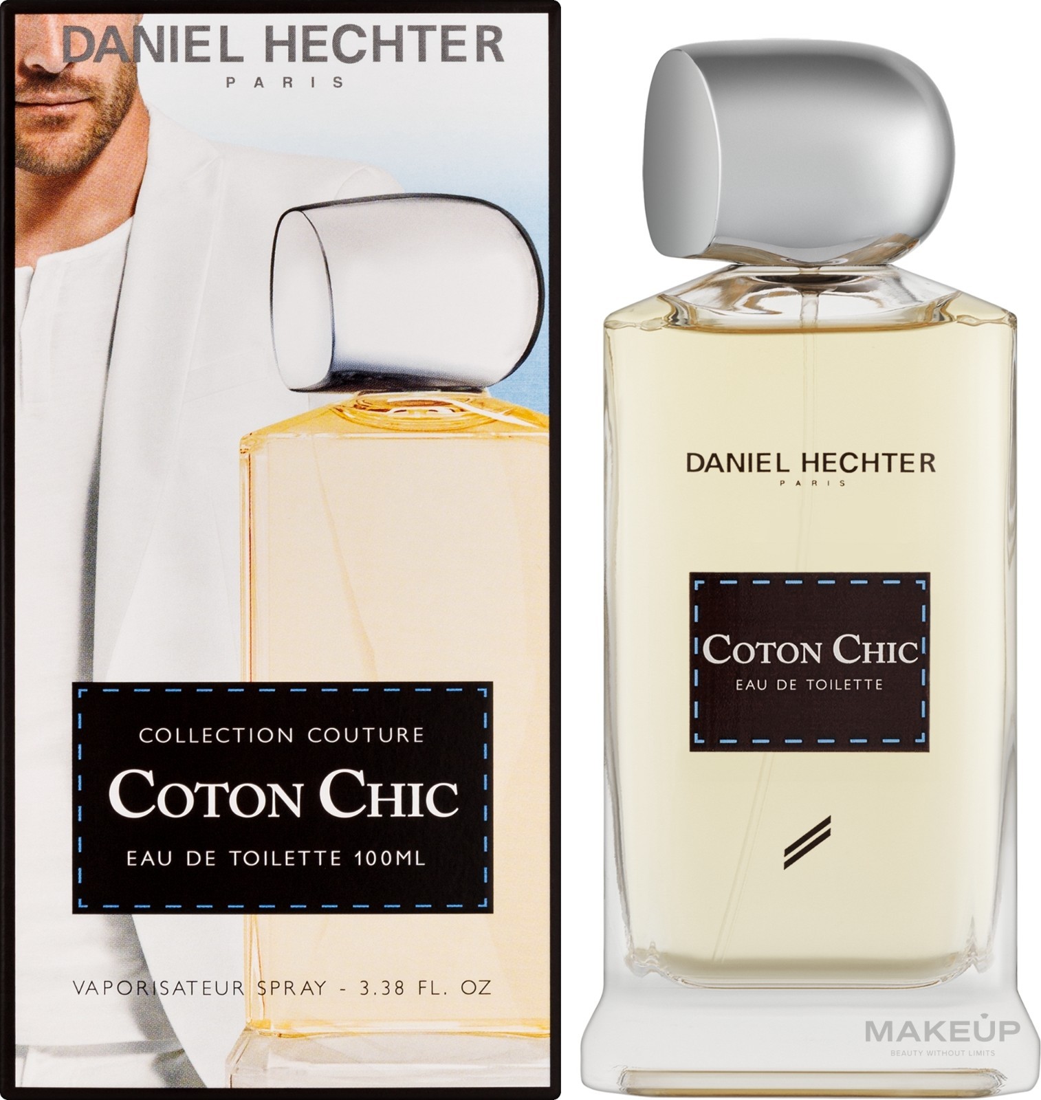 Eau de toilette Coton Chic pour homme par Daniel Hechter flacon en verre de 100ml