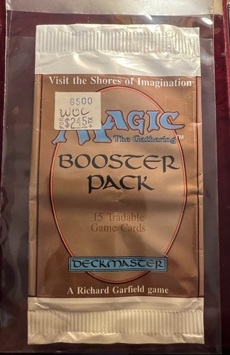 MTG Empty Alpha Beta Booster Pack Magic The Gathering Vintage Rare Near Mint