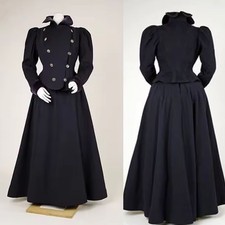 1890s Fashion French Dress Victorian Edwardian Walking Skirt Womens Vintage