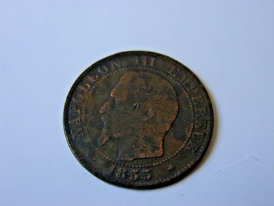 FRANCE. 5 CENTIMES NAPOLEON III. 1855.BB. STRASBOURG. - Photo 1/2
