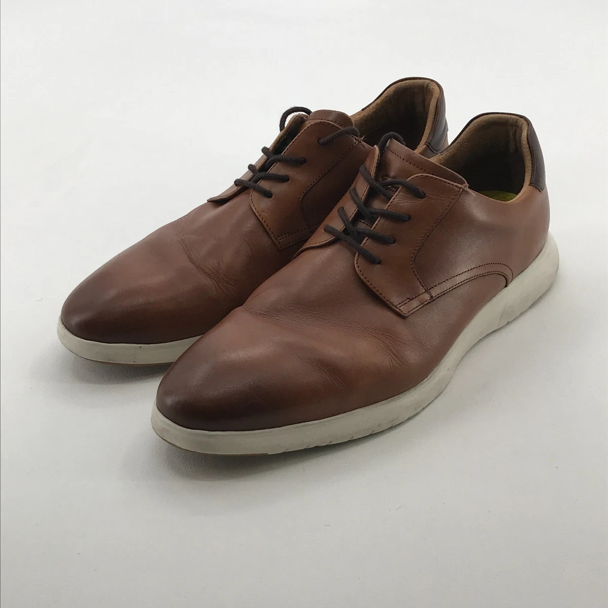 Florsheim Square Toe Sheepskin Lining Pebbled Leather Upper Brown Mens Size 8 W Florsheim M Brown Dress Shoes for Men for sale | eBay main image 2