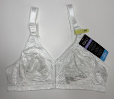 Bali Women's Double Support Spa Closure Wirefree Bra DF3372 White 36B NEW