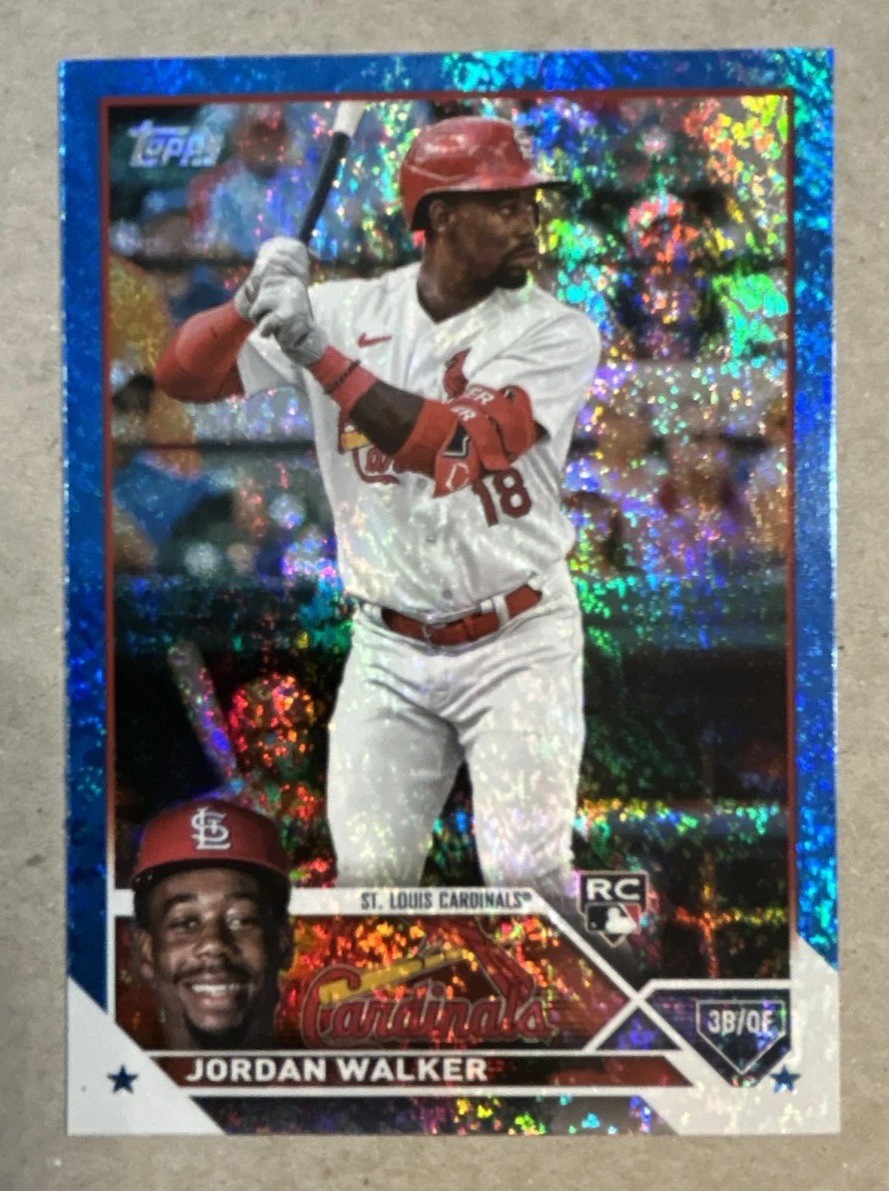 2023 Topps Series 2 - Jordan Walker #344 Blue Foil /999 (RC)