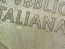 10 LIRE 1972 ERRORE - MANCANZA DI METALLO AL DRITTO [V317]