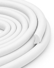 White Window Seal Strip 1/2'' x 1/4'' Rubber Weather Stripping Seal Stationary