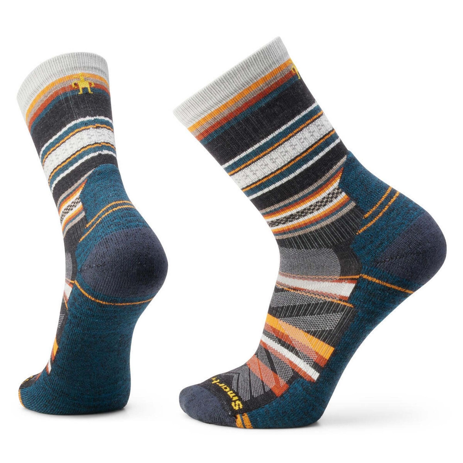 Smartwool Hike Light Cushion Panorama Crew Socks: Charcoal: XL