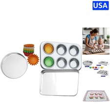 Deluxe Easy Bake Pan Set with High-Quality Liners - Family Baking Essential 
