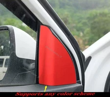 Sticker Red A Post Front Triangle Cover Trim 4PCS For Hyundai Elantra 2017-2020