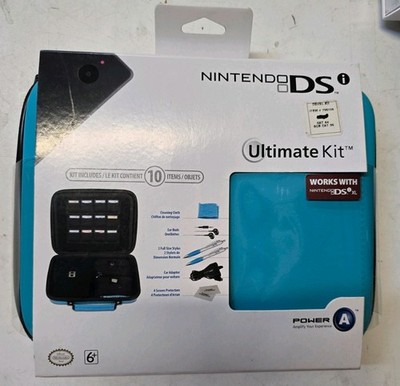 Nintendo DSi Starter Kit Car Charger Case Earbuds 10 Pieces Power A New in Box