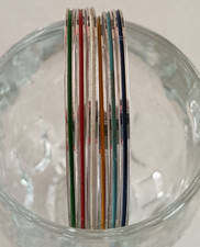 Sei Bracciali cerchio in argento 800 e smalti