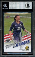 2010 Upper Deck MLS WPS Stars #195 MARTA Autographed Auto Rookie BGS Authentic