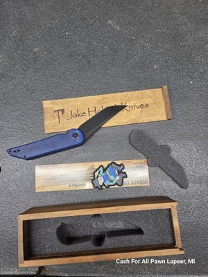 Hoback Radford Titanium Juma Blue Snake / DLC Black Stonewash CPM-20cv psalm 23