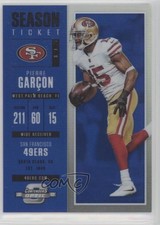 2017 Panini Contenders Optic Season Ticket Blue Prizm 10/99 Pierre Garcon 8k4