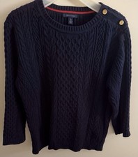 Tommy Hilfiger Sweater XL Women Dark Blue  Excellent Condition, warn once