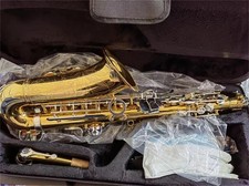 Sax Model Gold silver Lacquer E Flat Alto Saxophone Eb with Case Accessories .