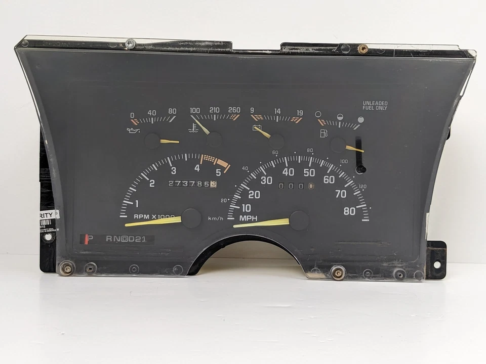 1992-1994 Chevy GMC Silverado Sierra C K 1500 2500 Speedometer Cluster 273K OEM - Image 4 of 4