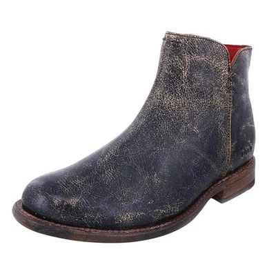 Bed Stu Womens Yurisa Ankle Booties US 8.5 M EU 39 Black Distressed Leather NWOB - Image 1 of 4