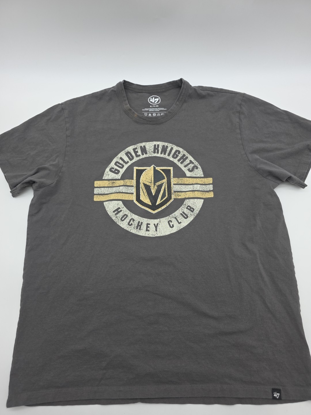 Golden Knights Hockey Club T-shirt Men XL Gray Graphic Tee NHL '47.#39330