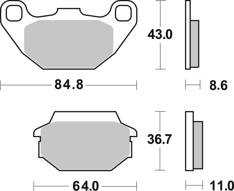 Plaquettes de frein BREMBO 07022XS en métal fritté de qualité supérieure