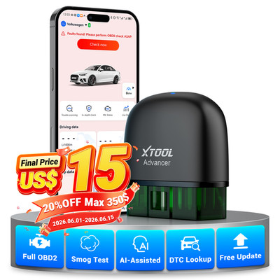 2026 XTOOL AD20 OBD2 Scanner Code Reader Bluetooth Diagnostic Engine Check Fault