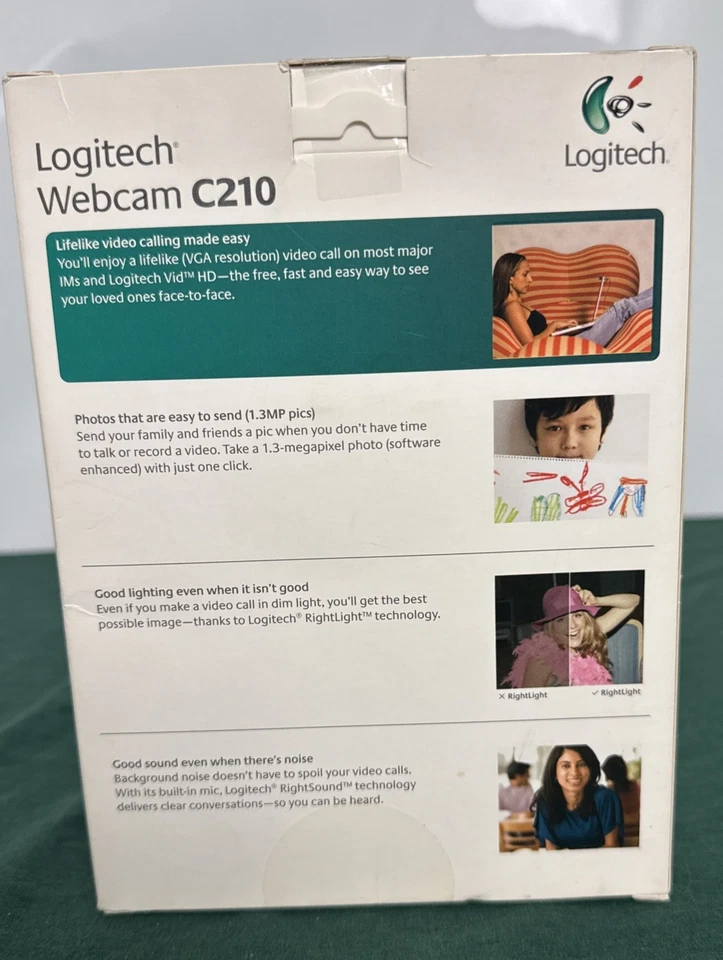 Logitech c210 1.3MP VGA Webcam With Microphone Complete - Image 3 of 4