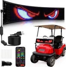 Large Programmable LED Devil Eyes Sign for Cars, Trucks Shops 23.4" 4.7"
