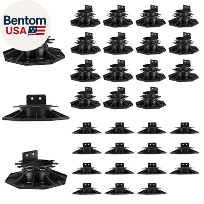 30 PCS Adjustable Deck Support Deck Blocks Plastic Pedestal Paver, Shed Foundati