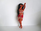 VTG 70's/80's Hawaiian Hula Girl Doll Tiki Souvenir Dancing Doll Red Bra Sarong — photo 3