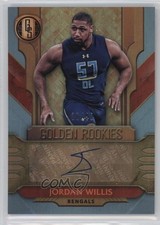2017 Panini Gold Standard Golden Rookies Platinum 36/49 Jordan Willis Auto 1u6