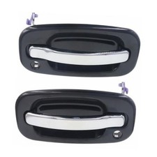 Chrome Lever Front  Left Front Door Handles for Chevy Silverado GMC