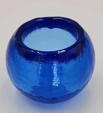 FIRE & LIGHT Glow Bug BLUE Recycled Art Glass 