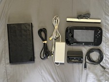 Nintendo Wii U 32GB Console Deluxe w/ Gamepad, Sensor + Cables Tested/Working