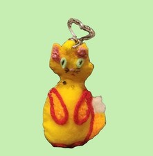 Handmade  Funny Kitty Bag Charm Keychain for ...