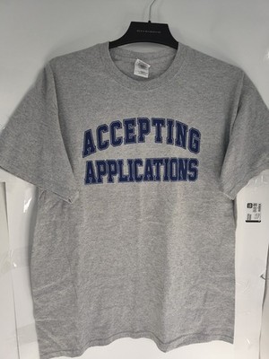 Funny Graphic T Shirt Accepting Applications Dating My Daughter Gray Mens L