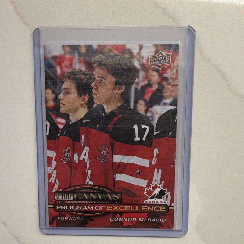 Upper Deck 2025-26 Series 2 UD Canvas Program of Excellence McDavid C-260