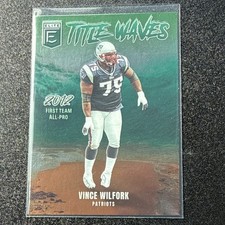 Panini 2025 Donruss Elite Vince Wilfork Patriots Title Waves #5 NFL Card