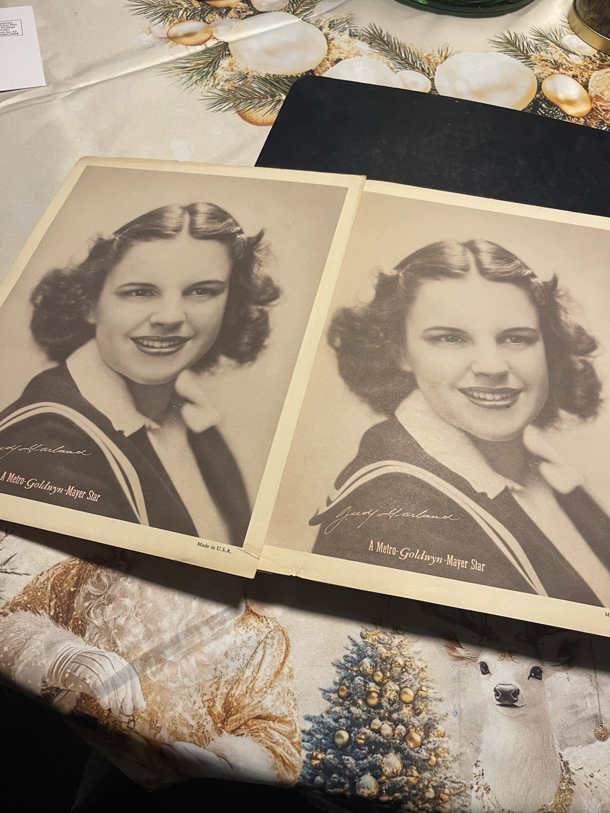 1938 Judy Garland MGM PROMO 8x10 Photo Card Signed Print WIZARD OF OZ HOLLYWOOD