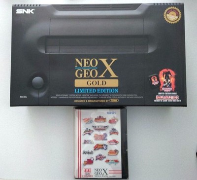 SNK NEO GEO X Gold Limited Edition Complete Boxed Set + Mega Pack Vol.1