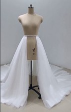 Bridal overskirt/detachable train