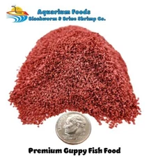 PREMIUM GUPPY FISH FOOD 0.5mm Slow Sinking/Sinking - COLOR ENHANCING