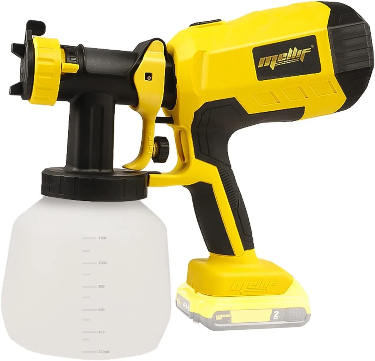 Mellif Cordless Paint Spray Gun FOR Dewalt 20V Battery Powered Brushless  Motor