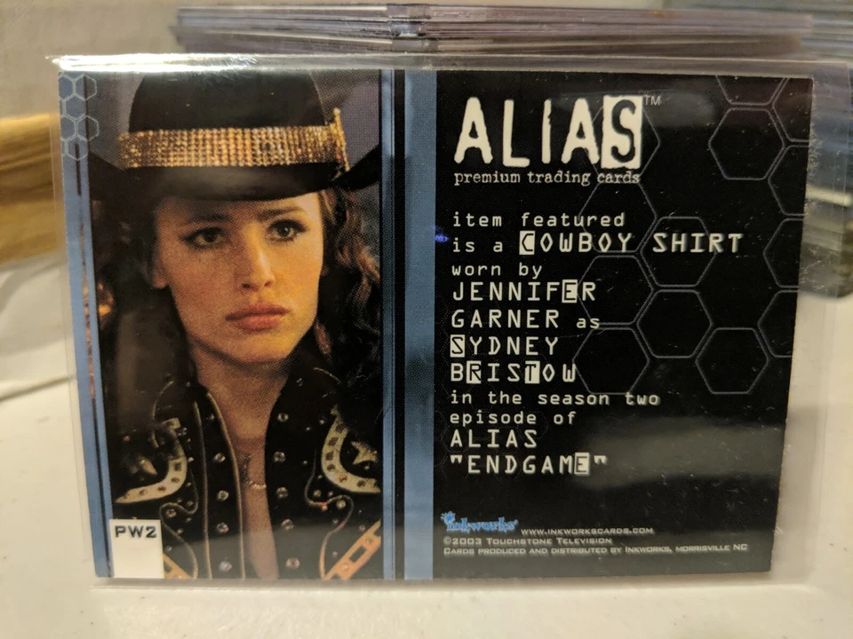 Псевдоним сезон 2 Дженнифер Гарнер PW2 Pieceworks костюм карта ковбой рубашка * Сидней * - Изображение 2 из 2