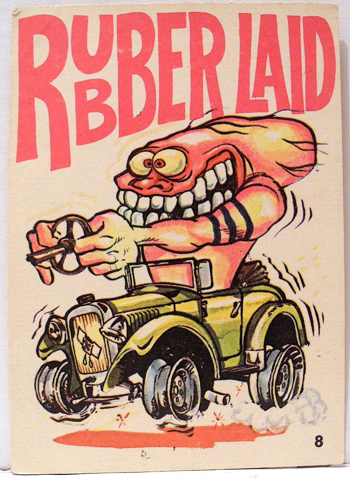 1970 Donruss Odder Odd Rods Sticker #8 Rubber Laid Combined Shipping