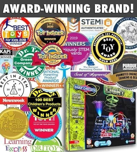 Snap Circuits LIGHT Kit | 175+ STEM Projects | Educational Electronics for Kids - Image 3 of 4