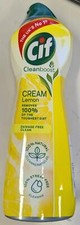 Cif Lemon Cream Tough Stain Dirt Remover Kitchen Surface Cleaner 750ml - Lemon 10.00 per litre