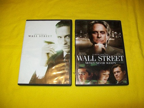 WALL STREET & WALL STREET MONEY NEVER SLEEPS DVD MICHAEL DOUGLAS OLIVER STONE
