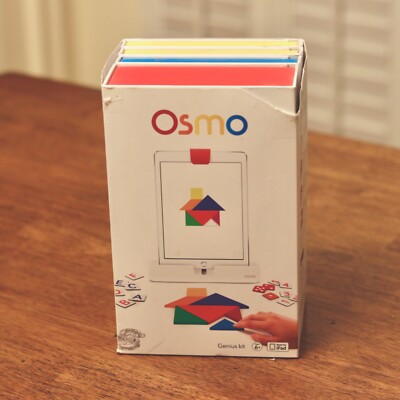 Osmo Genius Kit For iPad Used FREE SHIPPING: Base, Tangrams, Numbers, Words, etc
